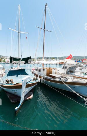 Hafen von Bodrum, Provinz Mugla, Türkei Stockfoto