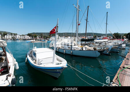 Hafen von Bodrum, Provinz Mugla, Türkei Stockfoto