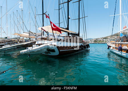 Hafen von Bodrum, Provinz Mugla, Türkei Stockfoto