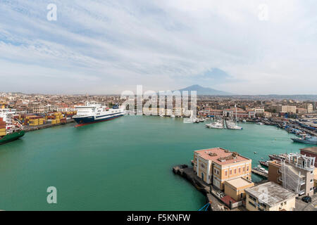 Vulkan Ätna, Catania, Sizilien, Italien Stockfoto