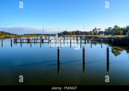 Hafen von Prerow, Mecklenburg-Vorpommern, Deutschland Stockfoto