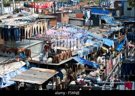 Das Bild von Dhobi Gaht in Mumbai, Indien Stockfoto