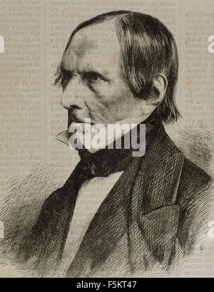 Peter von Cornelius (1784-1867). Deutscher Maler. Porträt. des 19. Jahrhunderts. Stockfoto