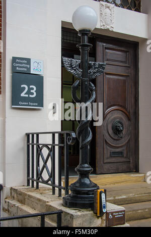 Eingang zum Zimmer am Institut von Neurologie London consulting Stockfoto