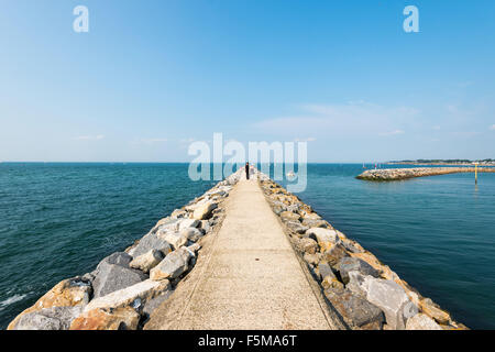 Piriac-Sur-Mer (Westfrankreich): Marina Stockfoto