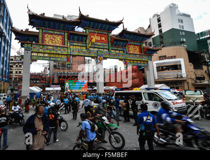 Die chinesisch-philippinischer Friendship Arch in Binondo, Manila. Stockfoto