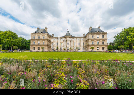 Palais du Luxembourg, Jardin du Luxembourg, Quartier Latin, Paris, Ile de France, Frankreich Stockfoto