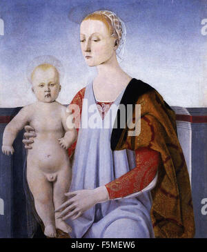 Piero - Madonna mit Kind Stockfoto