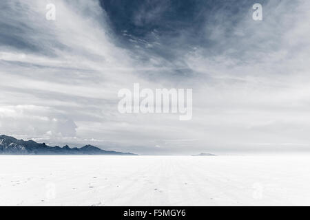 Bonneville Salt Flats, Utah, Vereinigte Staaten von Amerika Stockfoto