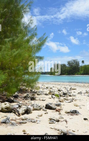 Strand-Landschaft, Rarotonga, Cook-Inseln Stockfoto