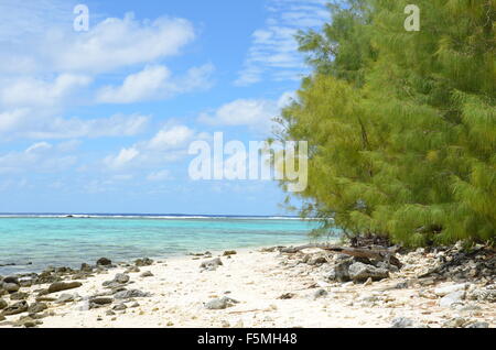 Strand-Landschaft, Rarotonga, Cook-Inseln Stockfoto