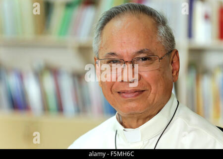 Roman Christian Kardinal ORLANDO QUEVEDO (76), Erzbistum Cotabato, Mindanao, Philippinen Stockfoto
