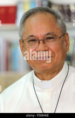 Roman Christian Kardinal ORLANDO QUEVEDO (76), Erzbistum Cotabato, Mindanao, Philippinen Stockfoto