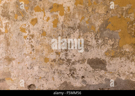 Textur des Vintage Grunge Betonwand mit abblätternde Farbenfarbe Stockfoto