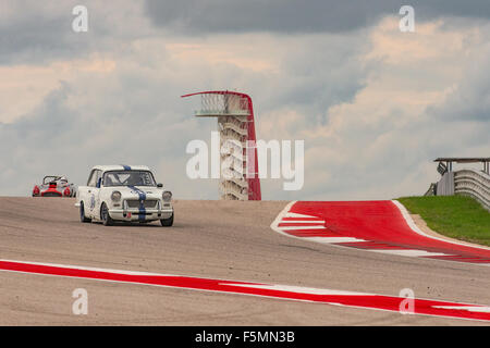 1963 TRIUMPH HERALD, 1532cc - angetrieben durch Jerry Barker von Hesperia, CA. - SVRA uns Vintage National Championship 2015 bei COTA Stockfoto