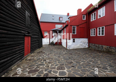 Alten färöischen Parlament Gebäude Tinganes Halbinsel Tórshavn, Färöer-Inseln Stockfoto