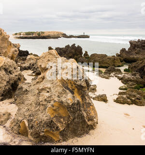 Morgendämmerung am Strand Triggs Stockfoto