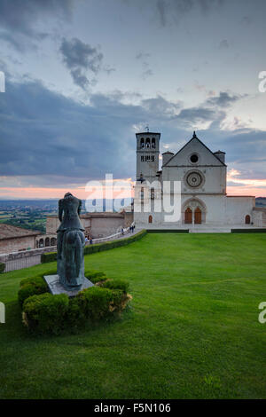 Basilica di San Francesco Lucini, Assisi, Italien Stockfoto