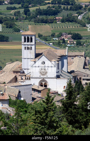 Basilica di San Francesco Lucini, Assisi, Italien Stockfoto