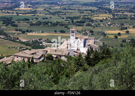 Basilica di San Francesco Lucini, Assisi, Italien Stockfoto