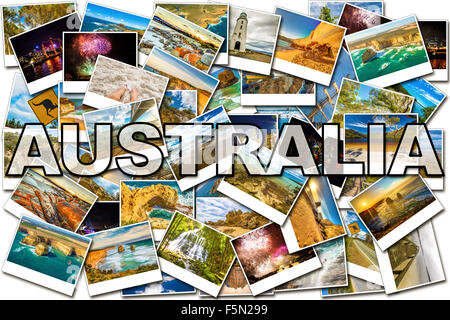 Australien-Bilder-collage Stockfoto