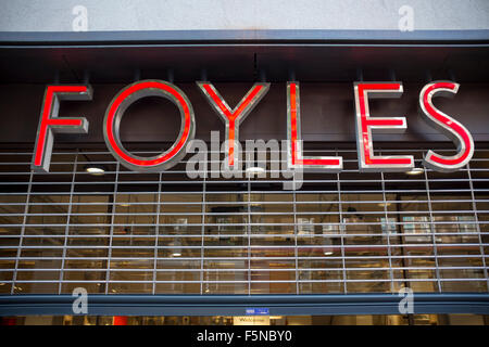 Foyles Bookshop Charing Cross Road London Stockfoto