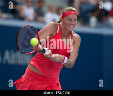 Petra Kvitova(CZE) 2015 US Open Flushing Meadows, USTA Billie Jean King National Tennis Center, New York, USA, Stockfoto