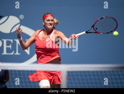 Petra Kvitova(CZE) 2015 US Open Flushing Meadows, USTA Billie Jean King National Tennis Center, New York, USA, Stockfoto