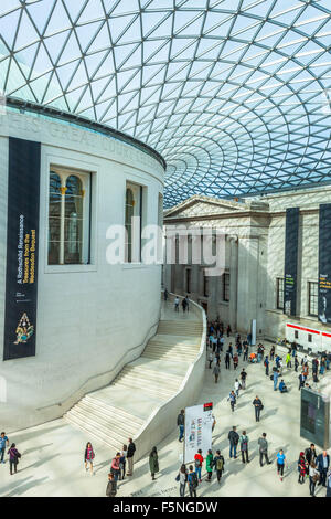 Der Great Court, British Museum, London, England, Vereinigtes Königreich Stockfoto