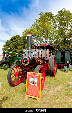 1914 Burrell Zugmaschine "Duke of Kent" in 2015 Norton Fitzwarren Dampf Fayre, Somerset, Großbritannien Stockfoto