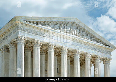 Spalten und "Equal Justice unter Gesetz" Panel, United States Supreme Court, Washington, District Of Columbia USA Stockfoto