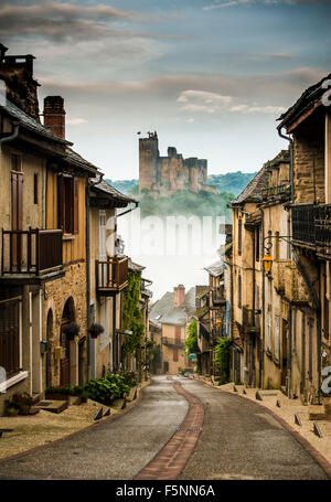 Najac Stadt, Frankreich, Französisch Stockfoto