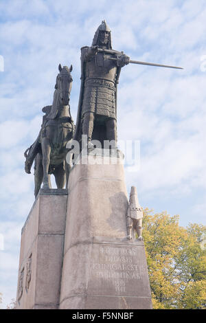 Monumento des Herzog von Litauen in Vilnius Stockfoto