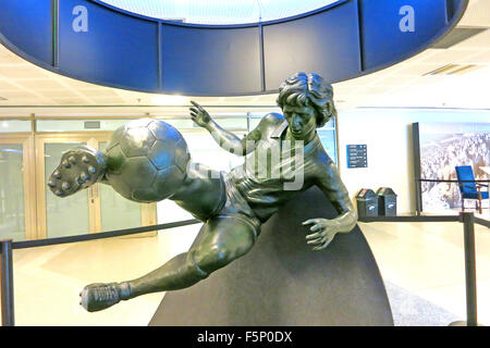 Zico Statue Maracana Stadion Rio de Janeiro Brasilien Stockfoto