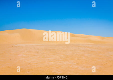 Sanddünen der Sahara Wüste in der Nähe von Ong Jemel in Tozeur, Tunesien. Stockfoto