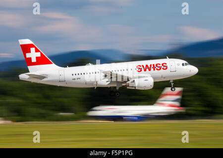 SWISS Airbus A319 Stockfoto