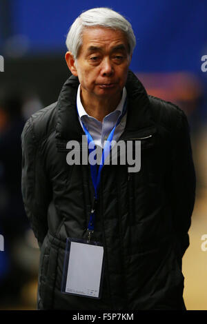 Peking, China. 7. November 2015. Nobuo Sato Eiskunstlauf: Audi Cup of China 2015 ISU Grand Prix Eiskunstlauf Damen Praxis Capital Indoor Stadium in Peking, China. © Shingo Ito/AFLO SPORT/Alamy Live-Nachrichten Stockfoto