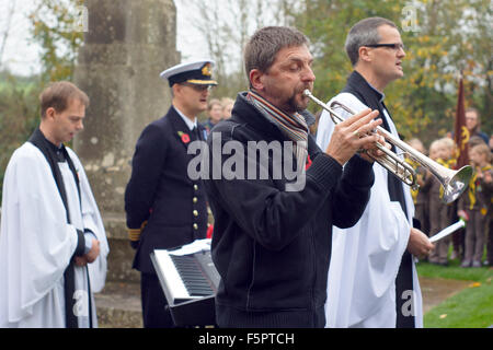 Godalming, Surrey, UK. 8. November 2015. Godalming, Surrey, UK. 8. November 2015. Captain Cook von der Royal Navy, die Teilnahme an einen Gedenktag Service in Godalming in Surrey, UK. Bildnachweis: James Jagger/Alamy Live News Stockfoto