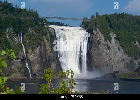 Kanada, Québec, Québec, Montmorency Wasserfälle. Stockfoto