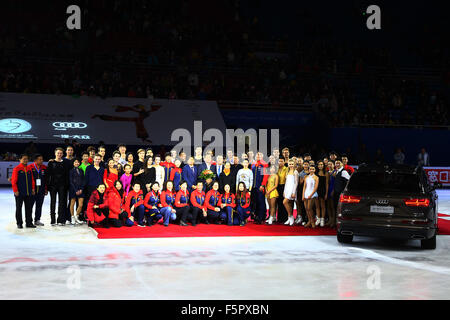 Peking, China. 8. November 2015. Allgemeine Ansicht Eiskunstlauf: Audi Cup of China 2015 ISU Grand Prix Eiskunstlauf Damen Ausstellung im Capital Indoor Stadium in Peking, China. © Shingo Ito/AFLO SPORT/Alamy Live-Nachrichten Stockfoto