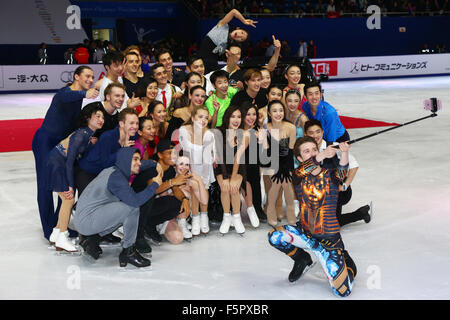 Peking, China. 8. November 2015. Allgemeine Ansicht Eiskunstlauf: Audi Cup of China 2015 ISU Grand Prix Eiskunstlauf Damen Ausstellung im Capital Indoor Stadium in Peking, China. © Shingo Ito/AFLO SPORT/Alamy Live-Nachrichten Stockfoto