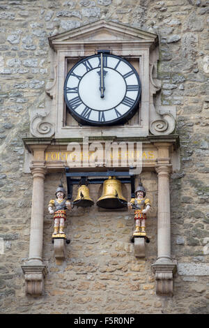 Uhr auf Carfax Tower, Oxford Stockfoto