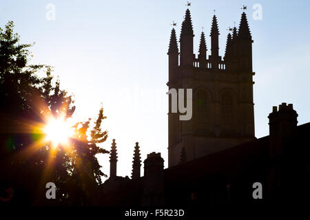 Kapelle Kontur Magdalen College, Oxford University, Oxford, England Stockfoto