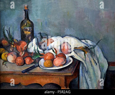 Nature Morte Aux Oignons - Stillleben mit Zwiebeln 1896-1898 Paul Cézanne 1839 – 1906 Frankreich Französisch Stockfoto