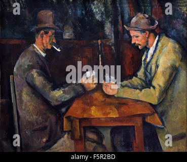 Les Joueurs de Cartes Card Player 1890-1895 Paul Cézanne 1839 – 1906 Frankreich Französisch Stockfoto
