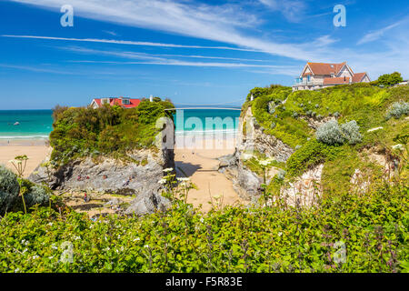 Towan Beach, Newquay, Cornwall, England, Vereinigtes Königreich, Europa. Stockfoto