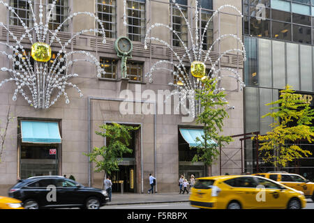 Tiffany & Co., Juwelier, Weihnachtsschmuck, NYC Stockfoto