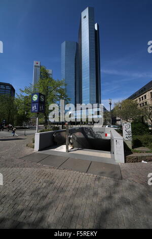 Deutsche Bank, taunusanlage, Frankfurt am Main Stockfoto