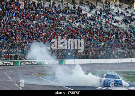Ft. Worth, TX, USA. 8. November 2015. Ft. Worth, TX - 8. November 2015: Jimmie Johnson (48) gewinnt der AAA Texas 500 auf dem Texas Motor Speedway in ft. Worth, TX. Bildnachweis: Csm/Alamy Live-Nachrichten Stockfoto