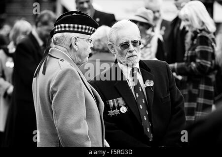 Remembrance Day Parade Welwyn Garden City, Hertfordshire, Großbritannien. Eine Sammlung von Fotos von der letzten Parade in Welwy Stockfoto